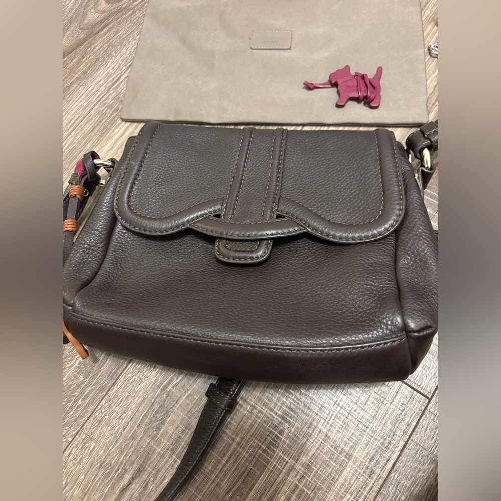 Radley London Baylis Road Brown Pebbled Leather Crossbody Bag